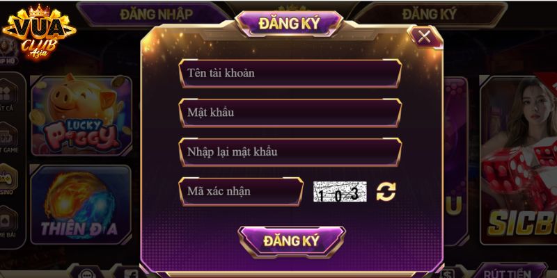 Các bước mở tài khoản Vuaclub