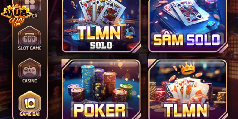 Sảnh game bài với nhiều cái tên quen thuộc