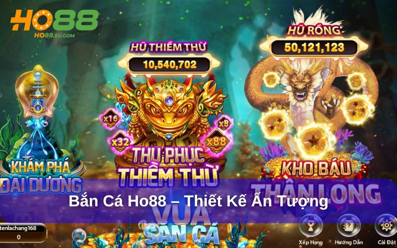Đồ họa Bắn Cá Ho88 sống động trải nghiệm như thật